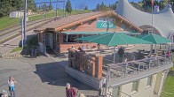 Archived image Webcam Rigi Ski Resort - Bahnhöfli restaurant 09:00