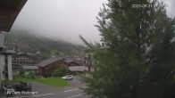 Archiv Foto Webcam Zentrum Les Gets - Blick zur Mont Chery Piste 06:00