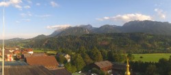 Archived image Webcam Panoramic view from hotel Herrschaftstaverne towards village Haus im Ennstal, Styria 06:00