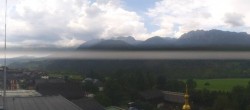 Archived image Webcam Panoramic view from hotel Herrschaftstaverne towards village Haus im Ennstal, Styria 13:00