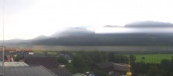 Archived image Webcam Panoramic view from hotel Herrschaftstaverne towards village Haus im Ennstal, Styria 15:00