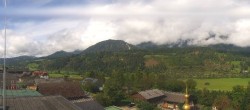 Archived image Webcam Panoramic view from hotel Herrschaftstaverne towards village Haus im Ennstal, Styria 11:00