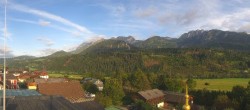 Archived image Webcam Panoramic view from hotel Herrschaftstaverne towards village Haus im Ennstal, Styria 07:00