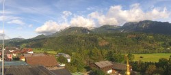 Archived image Webcam Panoramic view from hotel Herrschaftstaverne towards village Haus im Ennstal, Styria 08:00