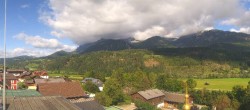 Archived image Webcam Panoramic view from hotel Herrschaftstaverne towards village Haus im Ennstal, Styria 09:00