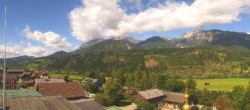 Archived image Webcam Panoramic view from hotel Herrschaftstaverne towards village Haus im Ennstal, Styria 11:00