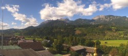 Archived image Webcam Panoramic view from hotel Herrschaftstaverne towards village Haus im Ennstal, Styria 13:00