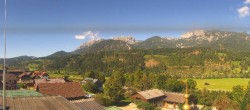 Archived image Webcam Panoramic view from hotel Herrschaftstaverne towards village Haus im Ennstal, Styria 11:00