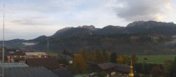 Archived image Webcam Panoramic view from hotel Herrschaftstaverne towards village Haus im Ennstal, Styria 07:00