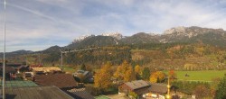 Archived image Webcam Panoramic view from hotel Herrschaftstaverne towards village Haus im Ennstal, Styria 09:00