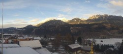 Archived image Webcam Panoramic view from hotel Herrschaftstaverne towards village Haus im Ennstal, Styria 07:00
