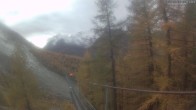 Archiv Foto Webcam Grächen: Blick auf Charles Kuonen Hängebrücke 13:00