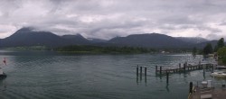 Archiv Foto Webcam Wolfgangsee: Schifffahrt Anlegesteg und Schafbergbahn 11:00