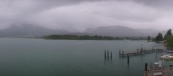 Archiv Foto Webcam Wolfgangsee: Schifffahrt Anlegesteg und Schafbergbahn 15:00