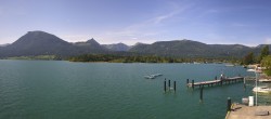 Archived image Webcam Wolfgangsee: jetty and rack railway station 09:00