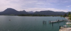 Archived image Webcam Wolfgangsee: jetty and rack railway station 11:00