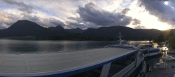 Archiv Foto Webcam Wolfgangsee: Schifffahrt Anlegesteg und Schafbergbahn 17:00
