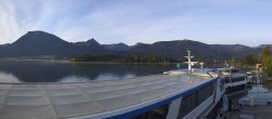Archived image Webcam Wolfgangsee: jetty and rack railway station 07:00