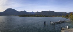 Archived image Webcam Wolfgangsee: jetty and rack railway station 09:00
