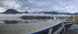 Archiv Foto Webcam Wolfgangsee: Schifffahrt Anlegesteg und Schafbergbahn 07:00