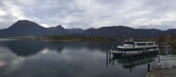 Archiv Foto Webcam Wolfgangsee: Schifffahrt Anlegesteg und Schafbergbahn 09:00