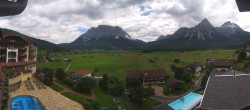 Archived image Webcam Zugspitze view - Hotel Post 11:00