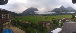 Archiv Foto Webcam Hotel Post Lermoos: Zugspitze 07:00