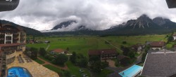 Archiv Foto Webcam Hotel Post Lermoos: Zugspitze 13:00