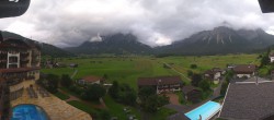 Archiv Foto Webcam Hotel Post Lermoos: Zugspitze 17:00