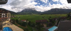 Archiv Foto Webcam Hotel Post Lermoos: Zugspitze 11:00