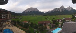 Archiv Foto Webcam Hotel Post Lermoos: Zugspitze 17:00