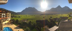 Archiv Foto Webcam Hotel Post Lermoos: Zugspitze 08:00