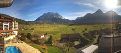 Archiv Foto Webcam Hotel Post Lermoos: Zugspitze 09:00