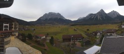 Archiv Foto Webcam Hotel Post Lermoos: Zugspitze 08:00