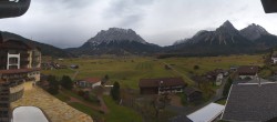 Archiv Foto Webcam Hotel Post Lermoos: Zugspitze 14:00