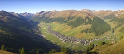 Archiv Foto Webcam Blick auf Livigno vom Crap de la Pare 08:00