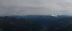Archiv Foto Webcam Courmayeur: Rundblick Pointe Helbronner 13:00