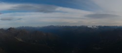 Archiv Foto Webcam Courmayeur: Rundblick Pointe Helbronner 17:00
