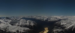 Archived image Webcam Panoramic view Pointe Helbronner (11,358 ft) 23:00