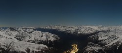 Archived image Webcam Panoramic view Pointe Helbronner (11,358 ft) 01:00