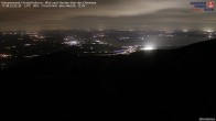 Archived image Webcam Kampenwand - View to the Chiemsee 01:00