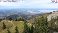 Archived image Webcam Kampenwand - View to the Chiemsee 13:00