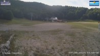 Archived image Webcam Campo Felice - base station chairlift Colle Destro and chalet Innamorati (Italy) 13:00