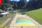 Archived image Webcam Marianske Lazne - baste station cable car Lanovka, Czech Republic 11:00