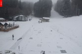 Archived image Webcam Marianske Lazne - baste station cable car Lanovka, Czech Republic 09:00