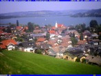 Archiv Foto Webcam Obertrumer See - Blick über Seeham 13:00