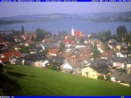 Archiv Foto Webcam Obertrumer See - Blick über Seeham 17:00