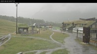 Archived image Webcam Myrkdalen Hotel at base station chair lift Myrkdalsekspressen 09:00