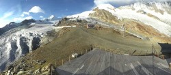 Archiv Foto Webcam Saas Fee - Längfluh Gletscher 07:00
