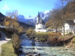 Archived image Webcam Ramsau - Berchtesgaden - View to the St. Sebastian Church 11:00